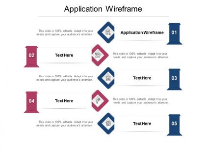 Application wireframe ppt powerpoint presentation pictures information cpb