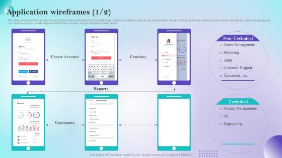 Application Wireframes Online Selling App Development And Launch