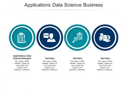 Applications data science business ppt powerpoint presentation infographics visuals cpb