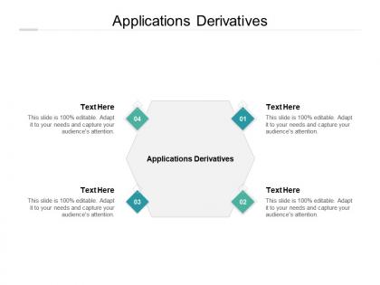 Applications derivatives ppt powerpoint presentation slides example cpb