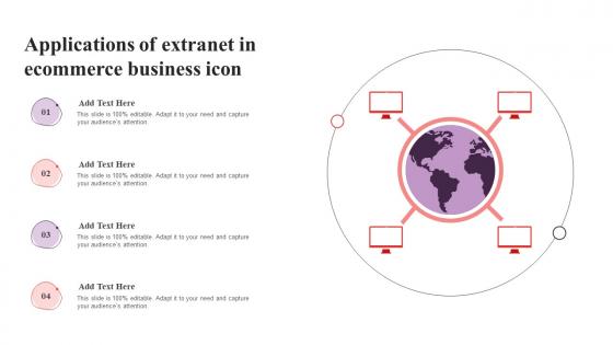 Applications Of Extranet In Ecommerce Business Icon