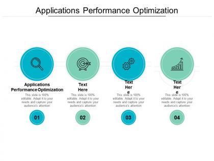 Applications performance optimization ppt powerpoint presentation infographic template outline cpb