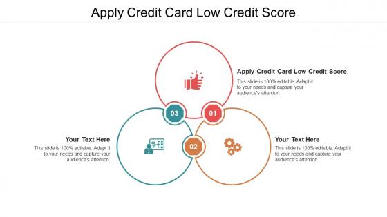 Apply credit card low credit score ppt powerpoint presentation portfolio introduction cpb
