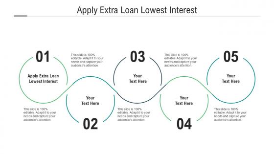 Apply extra loan lowest interest ppt powerpoint presentation file graphics tutorials cpb