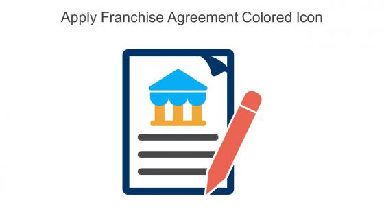 Apply Franchise Agreement Colored Icon In Powerpoint Pptx Png And Editable Eps Format