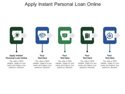Apply instant personal loan online ppt powerpoint presentation layouts outline cpb