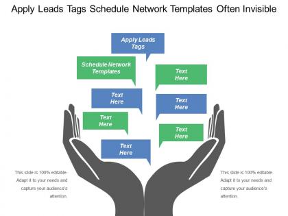 Apply leads tags schedule network templates often invisible