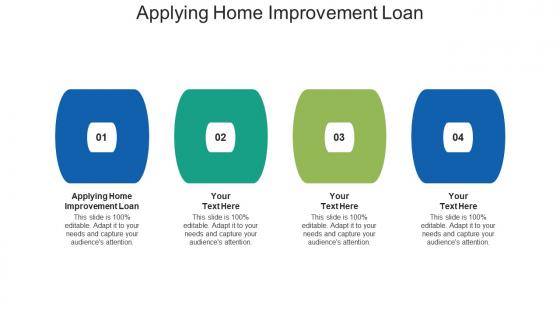 Applying home improvement loan ppt powerpoint presentation summary design ideas cpb
