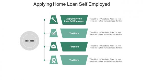 Applying home loan self employed ppt powerpoint presentation show deck cpb