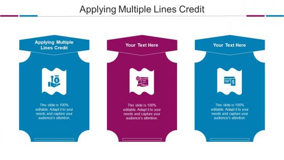Applying Multiple Lines Credit Ppt Powerpoint Presentation Slides Format Ideas Cpb