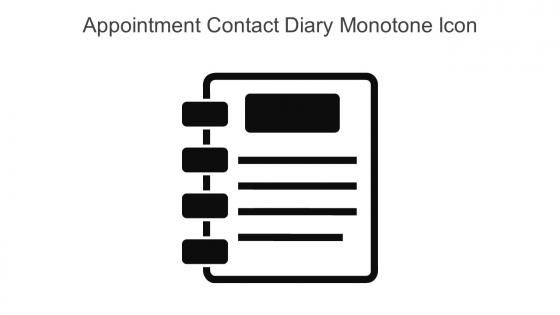 Appointment Contact Diary Monotone Icon In Powerpoint Pptx Png And Editable Eps Format