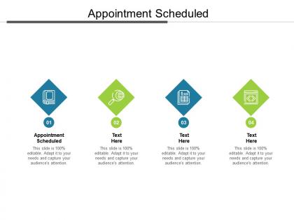 Appointment scheduled ppt powerpoint presentation layouts show cpb