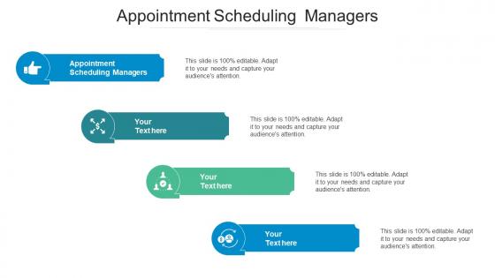 Appointment scheduling managers ppt powerpoint presentation professional show cpb