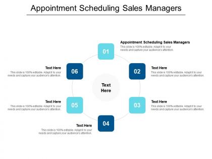 Appointment scheduling sales managers ppt powerpoint presentation slides graphics template cpb