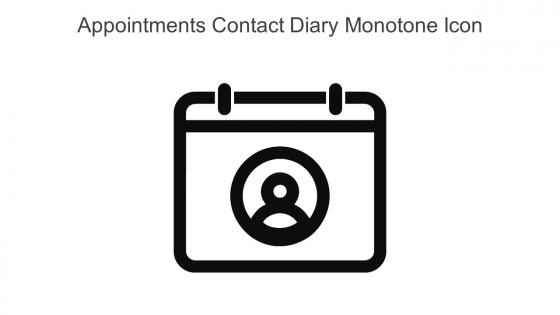 Appointments Contact Diary Monotone Icon In Powerpoint Pptx Png And Editable Eps Format