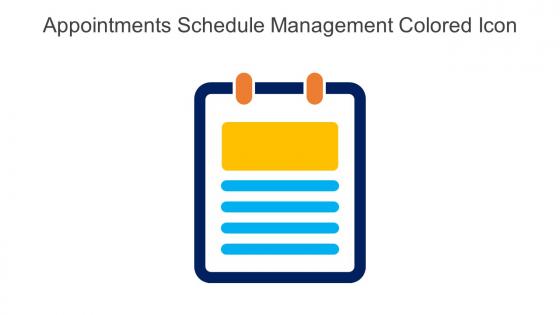 Appointments Schedule Management Colored Icon In Powerpoint Pptx Png And Editable Eps Format
