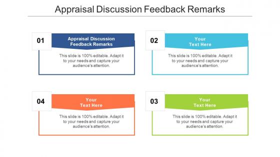 Appraisal discussion feedback remarks ppt powerpoint presentation outline examples cpb