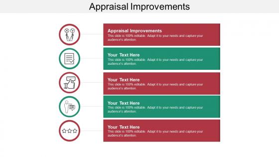 Appraisal improvements ppt powerpoint presentation show mockup cpb