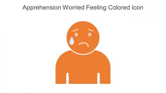 Apprehension Worried Feeling Colored Icon In Powerpoint Pptx Png And Editable Eps Format