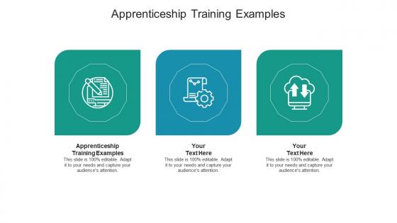 Apprenticeship training examples ppt powerpoint presentation show guidelines cpb