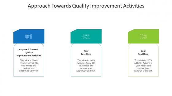 Approach Towards Quality Improvement Activities Ppt Powerpoint Summary Maker Cpb
