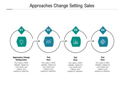 Approaches change setting sales ppt powerpoint presentation summary visual aids cpb