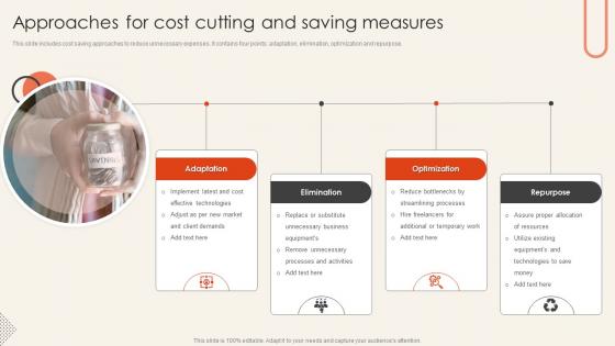 Approaches For Cost Cutting And Saving Measures
