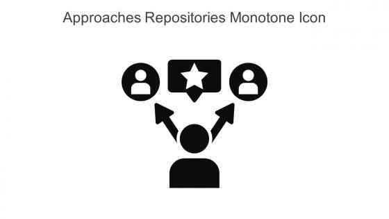 Approaches Repositories Monotone Icon In Powerpoint Pptx Png And Editable Eps Format