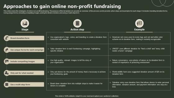 Approaches To Gain Online Non Profit Fundraising
