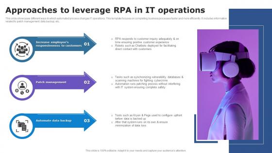 Approaches To Leverage RPA In It Operations