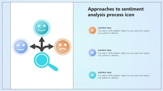 Approaches To Sentiment Analysis Process Icon