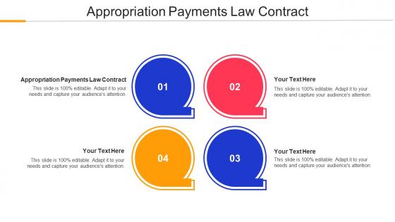 Appropriation Payments Law Contract Ppt Powerpoint Presentation Infographics Gallery Cpb