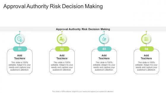 Approval Authority Risk Decision Making In Powerpoint And Google Slides Cpb