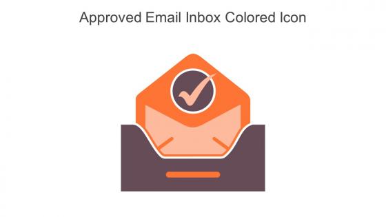 Approved Email Inbox Colored Icon In Powerpoint Pptx Png And Editable Eps Format