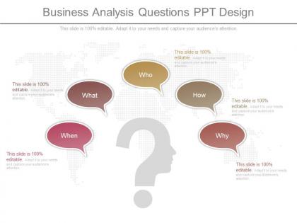 Apt business analysis questions ppt design