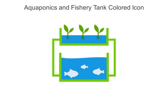 Aquaponics And Fishery Tank Colored Icon In Powerpoint Pptx Png And Editable Eps Format