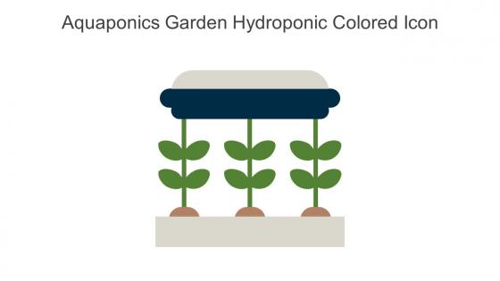 Aquaponics Garden Hydroponic Colored Icon In Powerpoint Pptx Png And Editable Eps Format