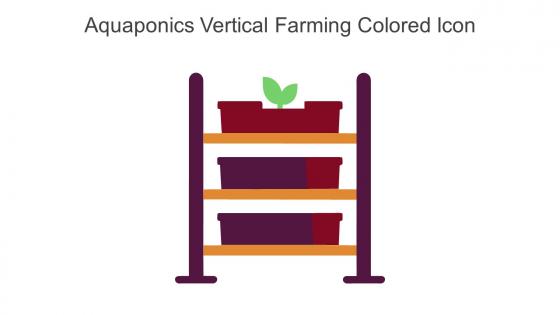 Aquaponics Vertical Farming Colored Icon In Powerpoint Pptx Png And Editable Eps Format