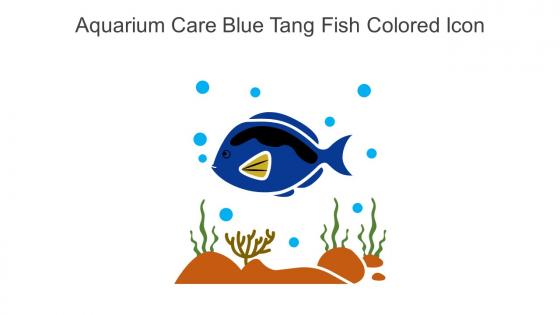 Aquarium Care Blue Tang Fish Colored Icon In Powerpoint Pptx Png And Editable Eps Format