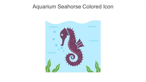 Aquarium Seahorse Colored Icon In Powerpoint Pptx Png And Editable Eps Format