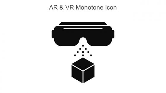 AR And VR Monotone Icon In Powerpoint Pptx Png And Editable Eps Format