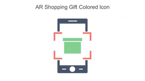 AR Shopping Gift Colored Icon In Powerpoint Pptx Png And Editable Eps Format