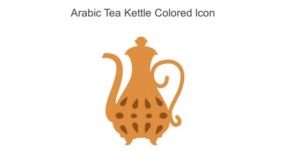 Arabic Tea Kettle Colored Icon In Powerpoint Pptx Png And Editable Eps Format