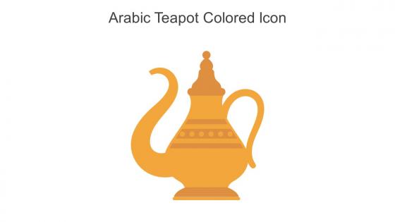 Arabic Teapot Colored Icon In Powerpoint Pptx Png And Editable Eps Format