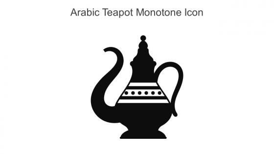 Arabic Teapot Monotone Icon In Powerpoint Pptx Png And Editable Eps Format
