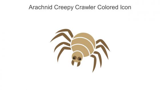 Arachnid Creepy Crawler Colored Icon In Powerpoint Pptx Png And Editable Eps Format