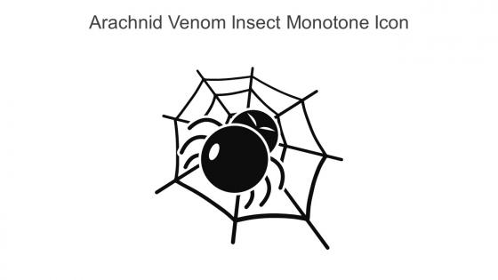 Arachnid Venom Insect Monotone Icon In Powerpoint Pptx Png And Editable Eps Format