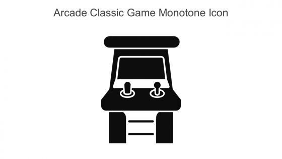 Arcade Classic Game Monotone Icon In Powerpoint Pptx Png And Editable Eps Format