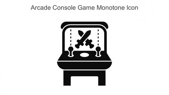 Arcade Console Game Monotone Icon In Powerpoint Pptx Png And Editable Eps Format