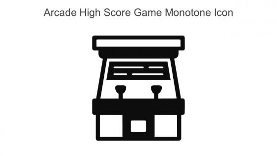 Arcade High Score Game Monotone Icon In Powerpoint Pptx Png And Editable Eps Format